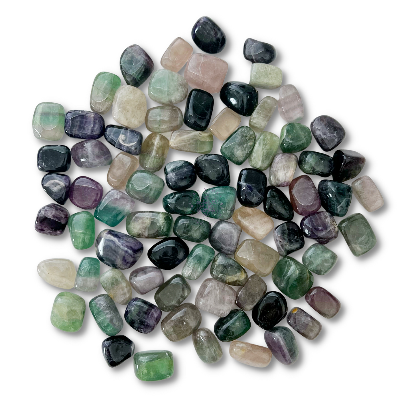 Rainbow Fluorite Tumbled Stones