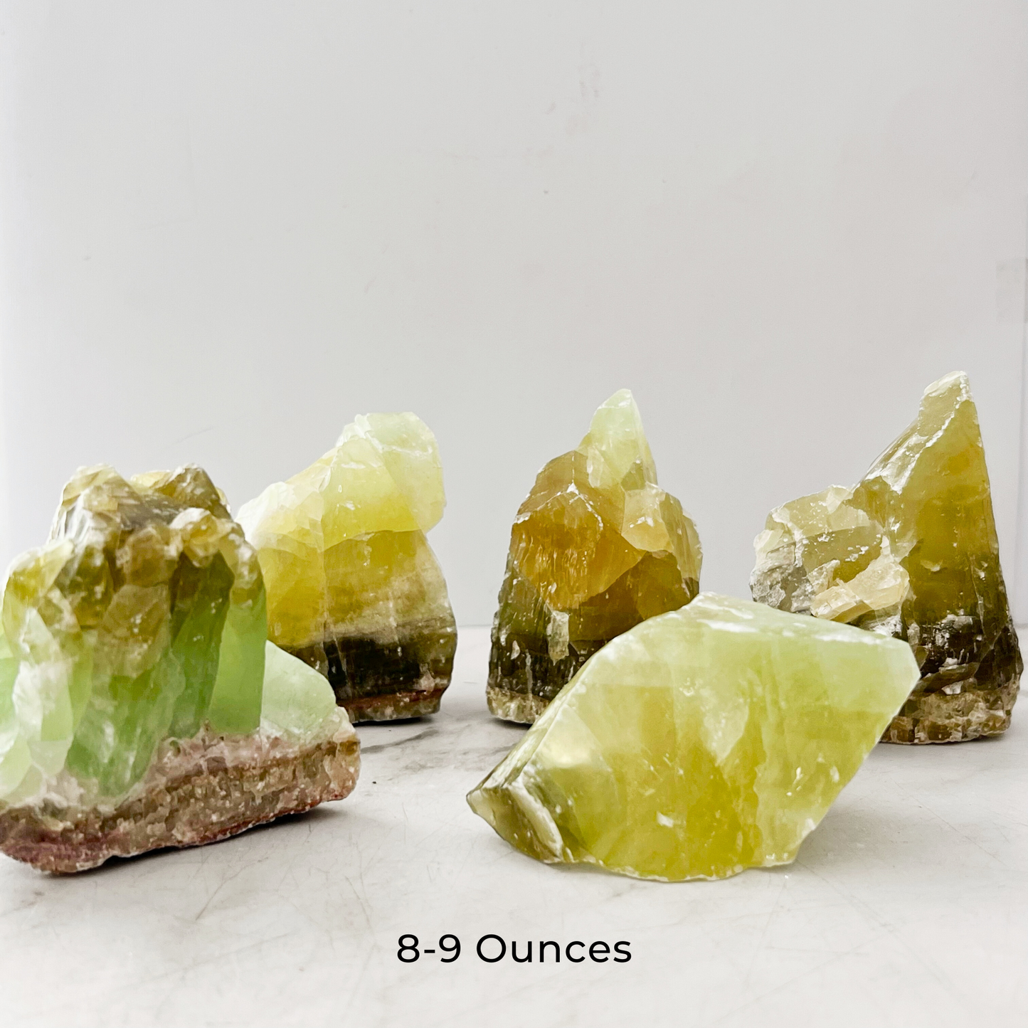 X-Large Raw Green Calcite Stones