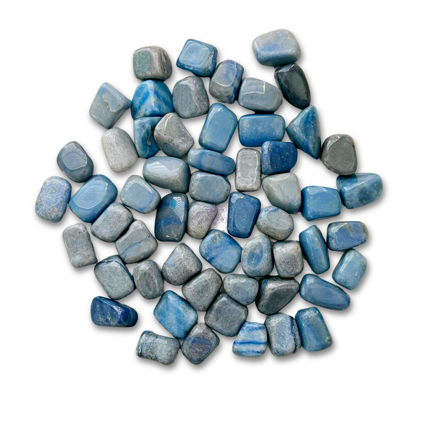 Blue Quartz Tumbled Stones