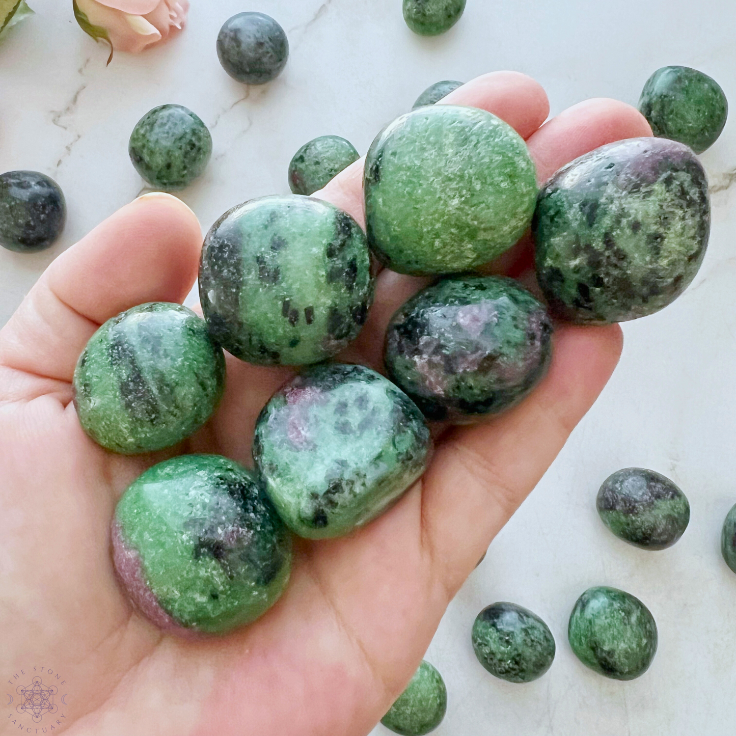 Ruby Zoisite Tumbled Stones