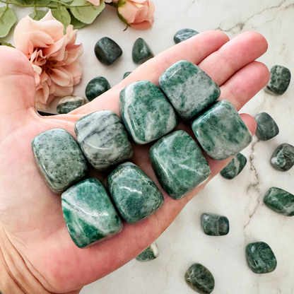 Rich Jade Tumbled Stones