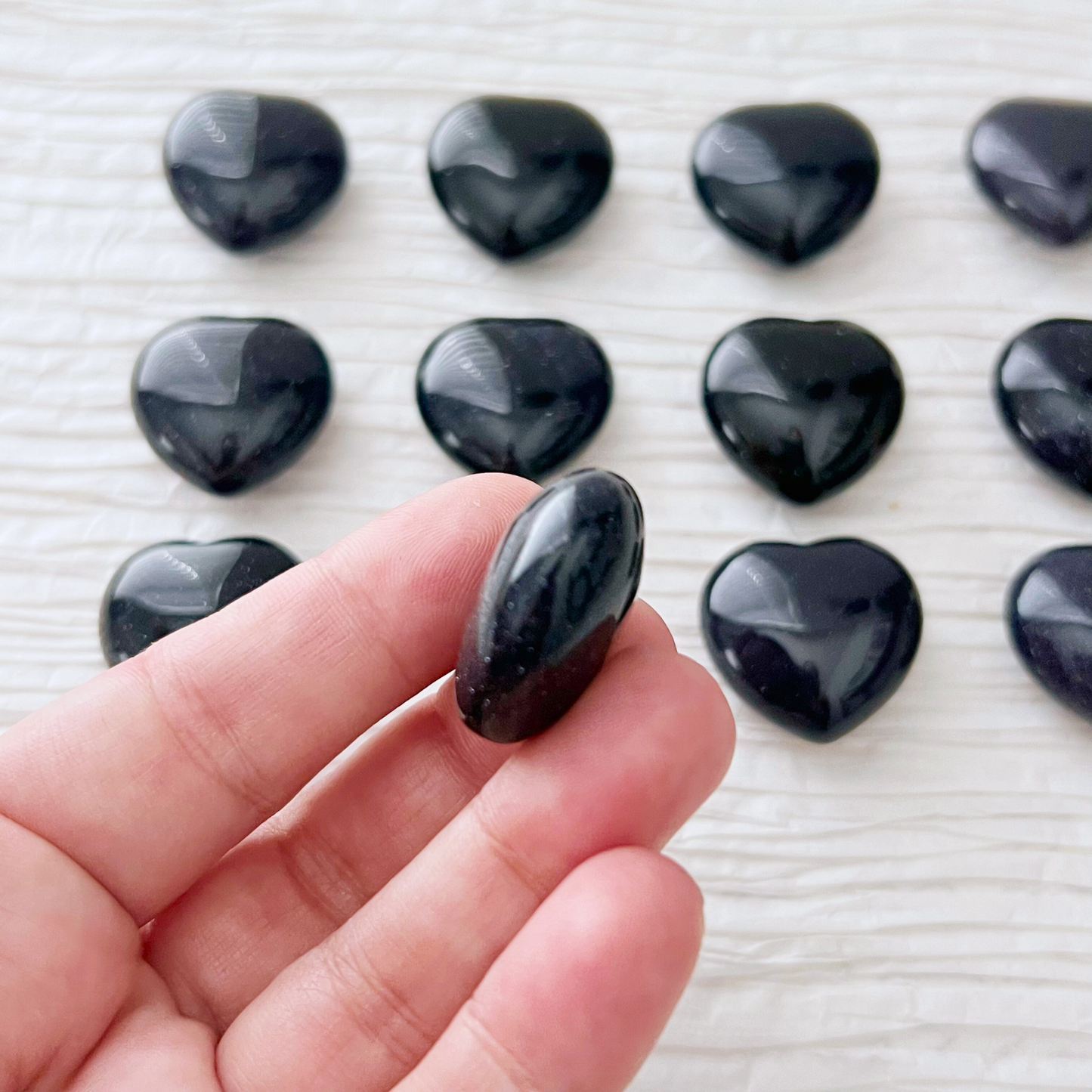 1" Mini Blue Goldstone Heart