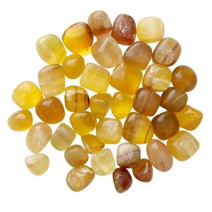 Yellow Fluorite Tumbled Stones