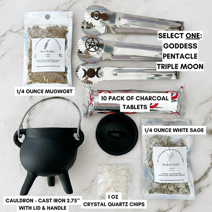 Mini Cast Iron Cauldron Kit