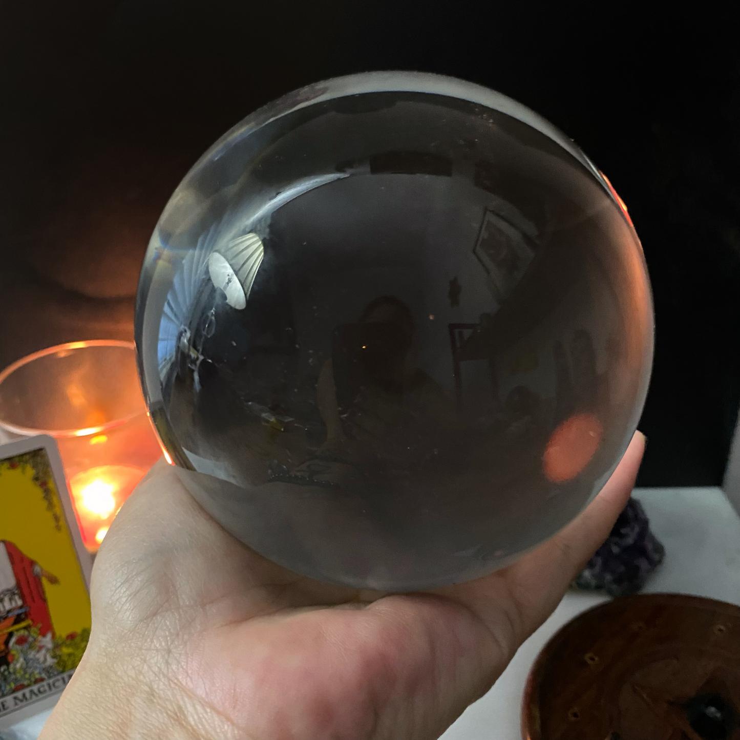 4" Glass Crystal Ball Gazing Sphere