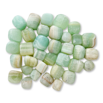 Pistachio Green Calcite Tumbled Stones