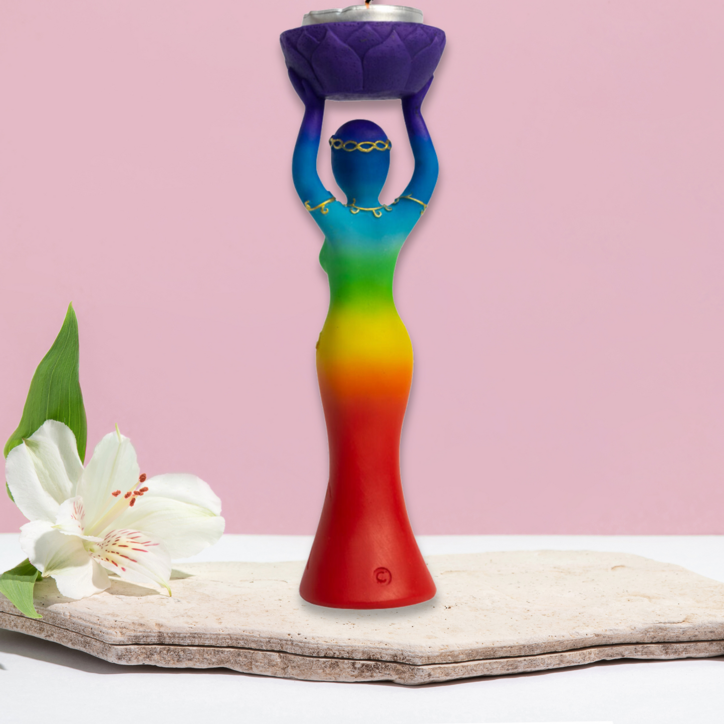 Chakra Goddess T-Light Candle Holder