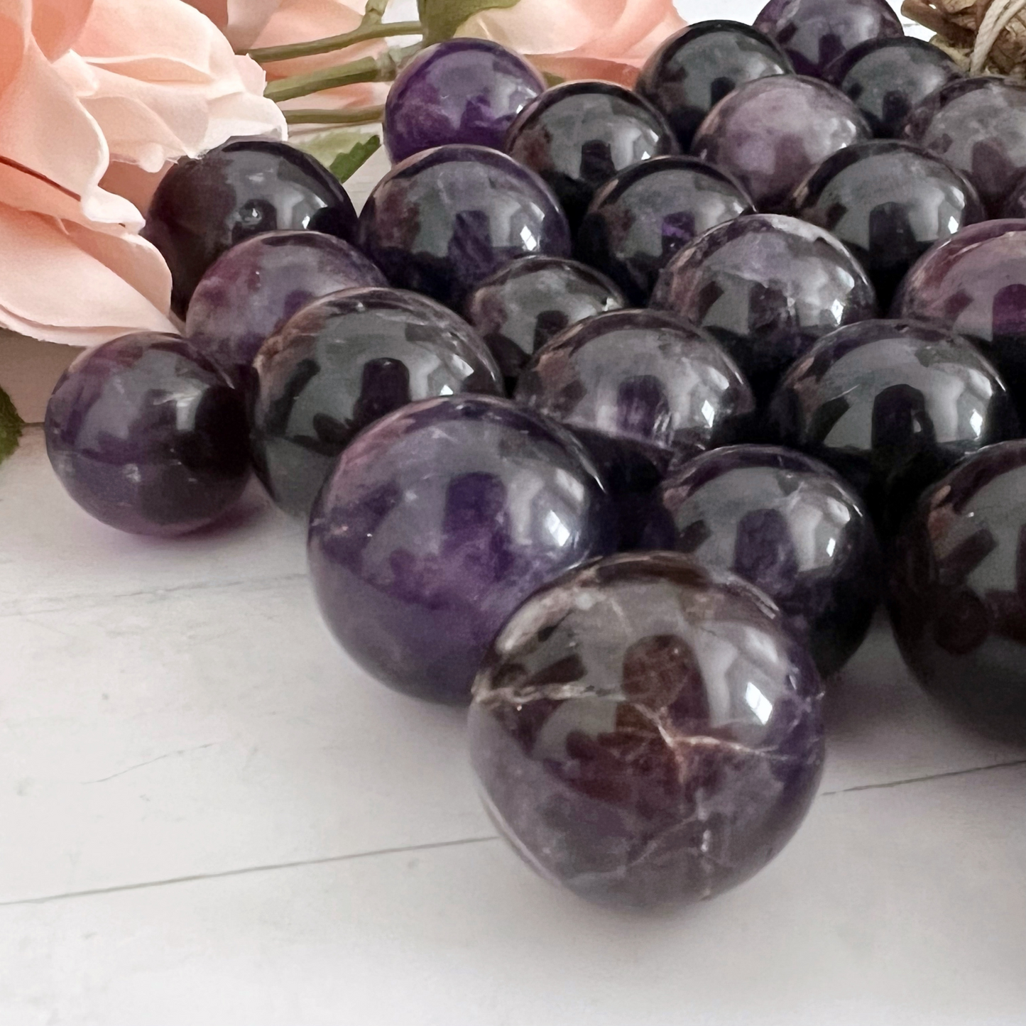 Mini Dream Chevron Amethyst Sphere