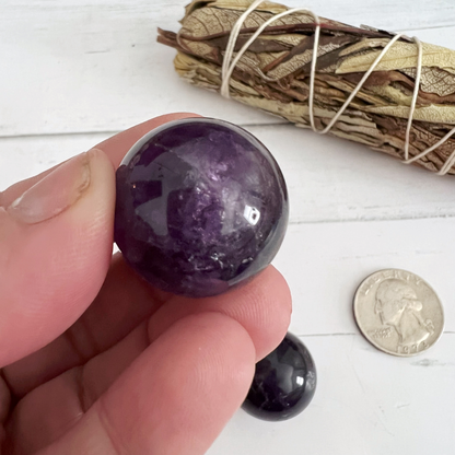 Mini Dream Chevron Amethyst Sphere