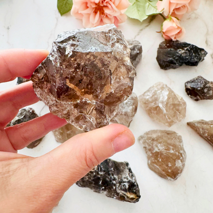 Raw Smoky Quartz Stones (Brazil)