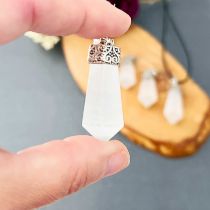 1.5" Selenite Point Pendant