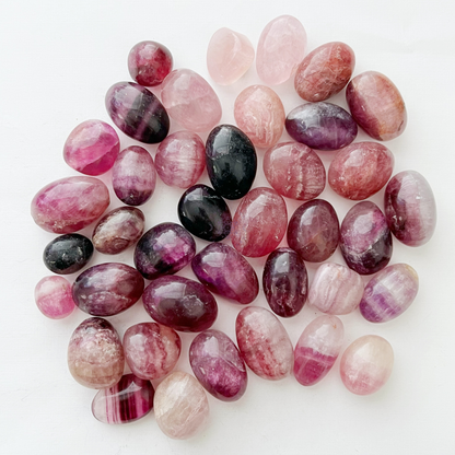 Purple Fluorite Tumbled Stones