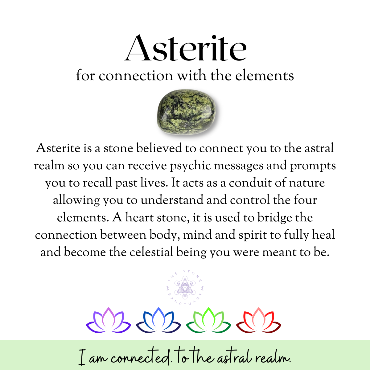 Asterite Serpentine Tumbled Stones