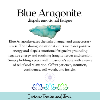 Blue Aragonite Tumbled Stones