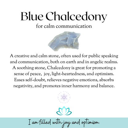 Blue Chalcedony Tumbled Stones