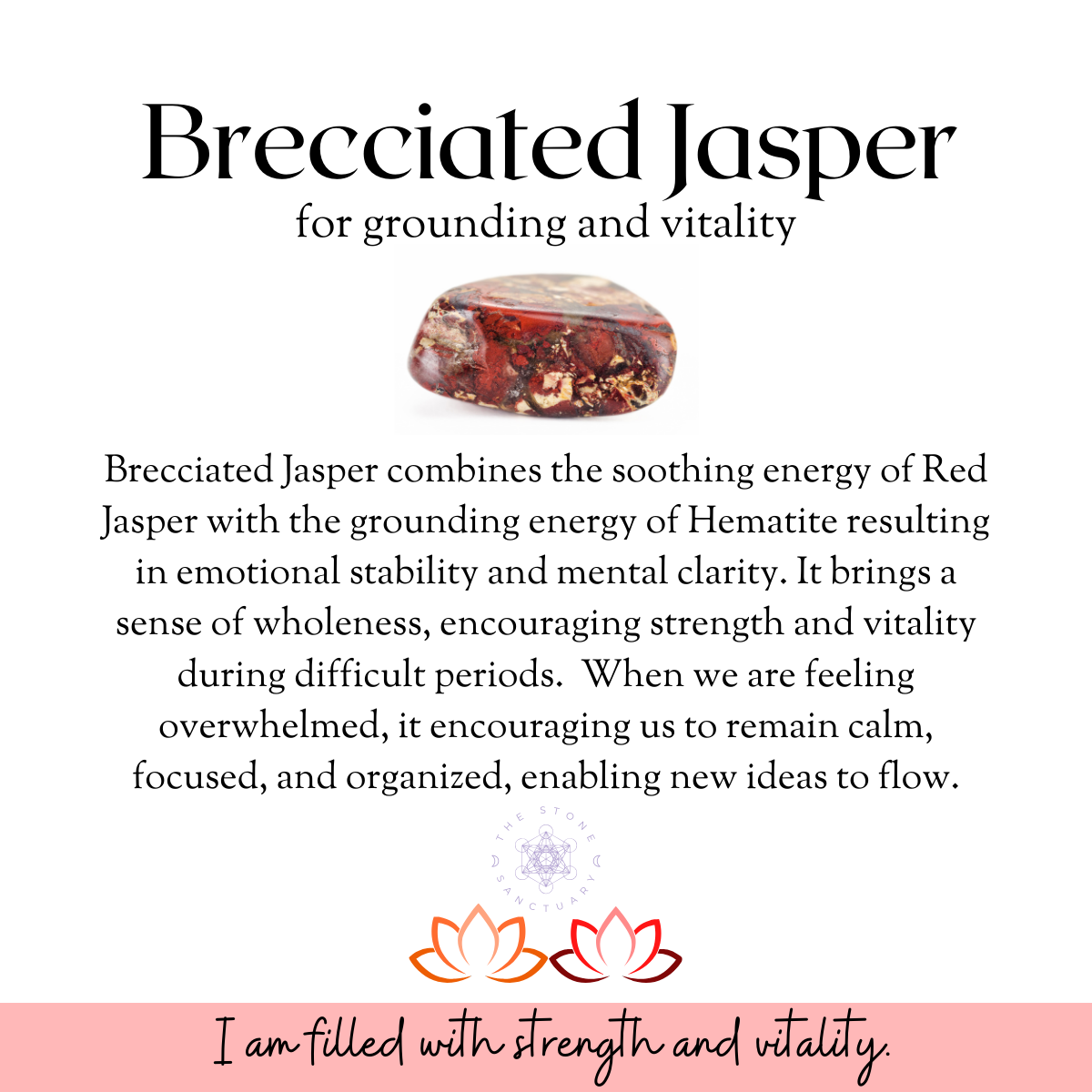 Brecciated Jasper Tumbled Stones