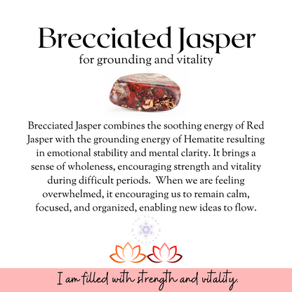 Brecciated Jasper Tumbled Stones