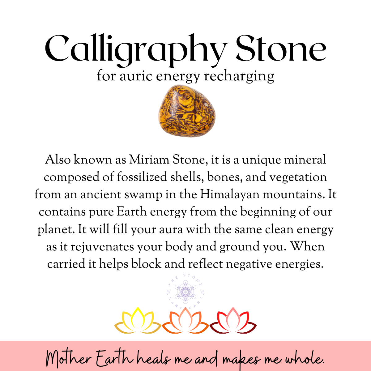 Calligraphy Jasper Tumbled Stones