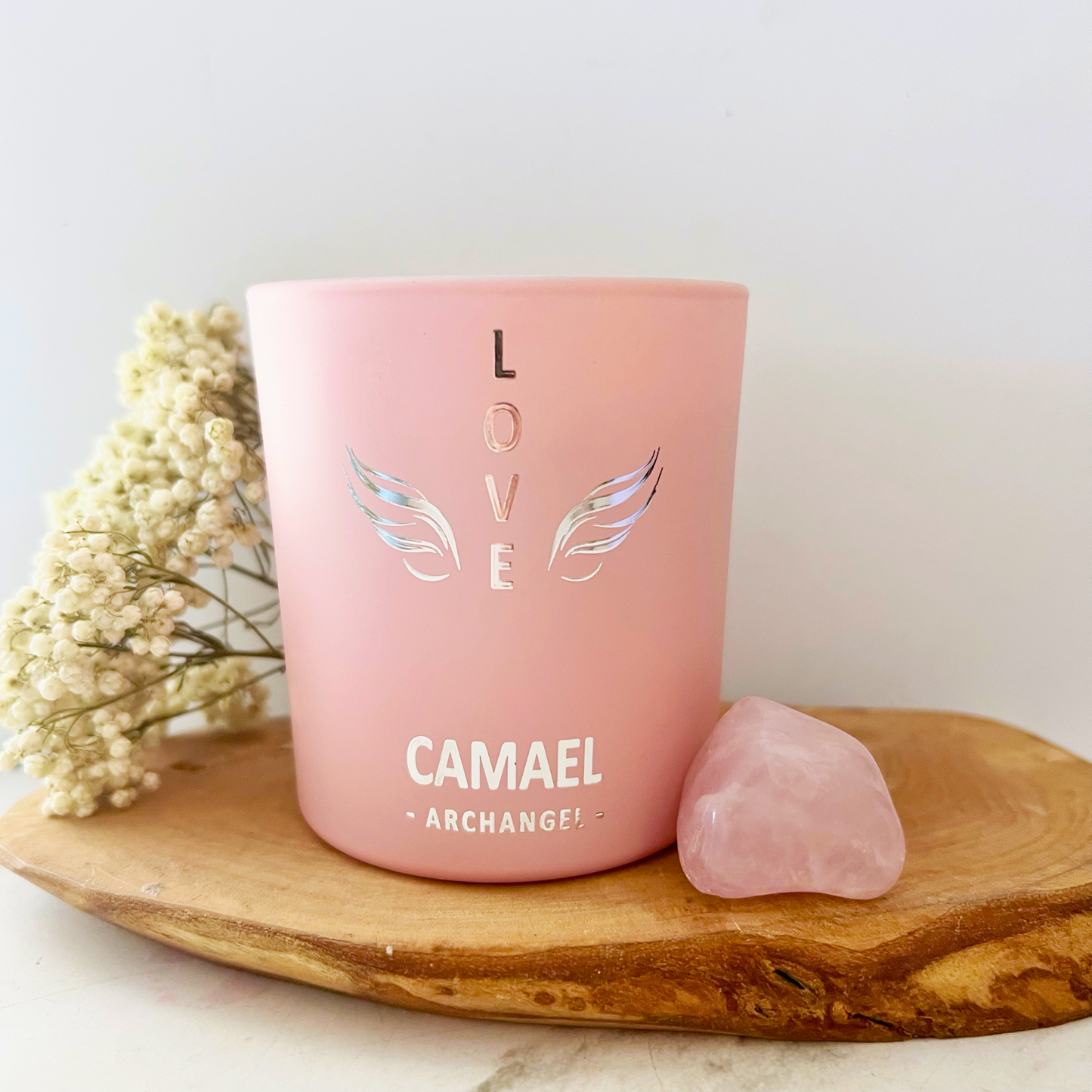 Archangel Intention Candles with Crystal