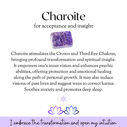 Charoite Crystal Chips