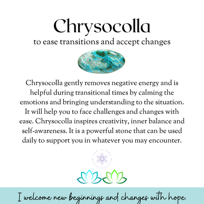 Chrysocolla Hexagonal Pendulum with Tree of Life Charm