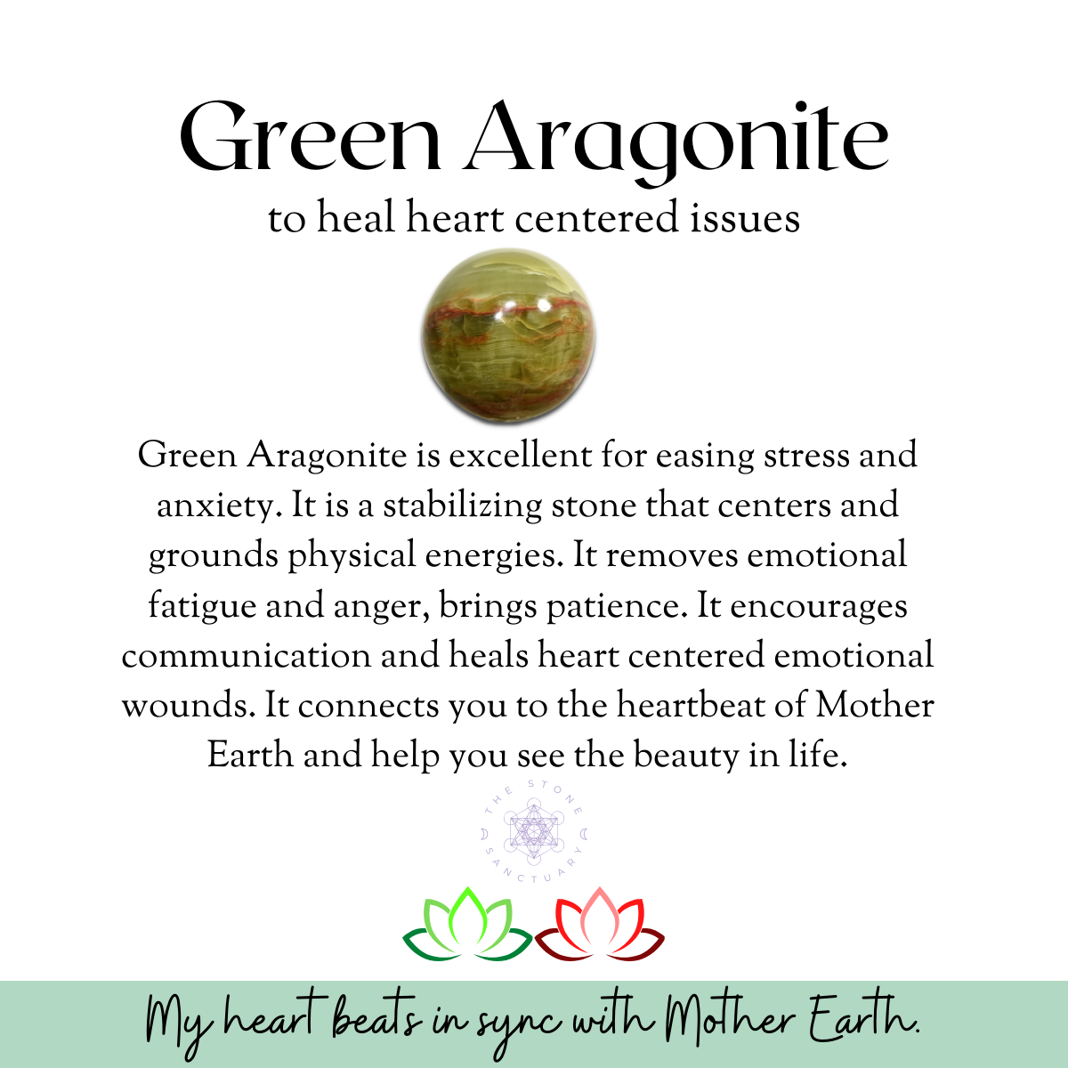 Green Aragonite Tumbled Stones