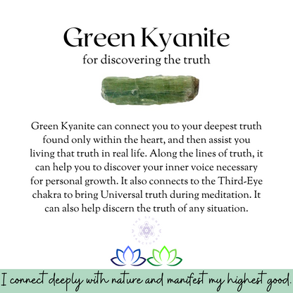 Green Kyanite Tumbled Stones