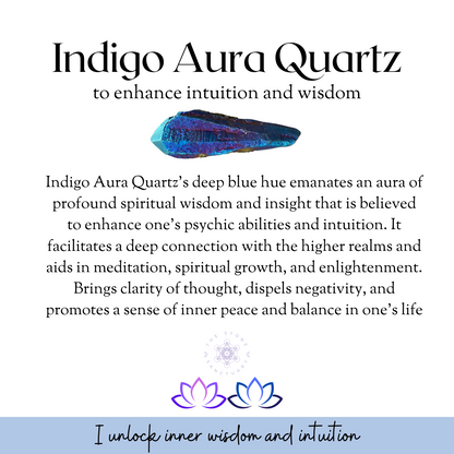 Indigo Aura Quartz Tumbled Stones