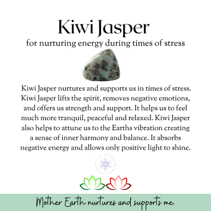 Kiwi Jasper Tumbled Stones