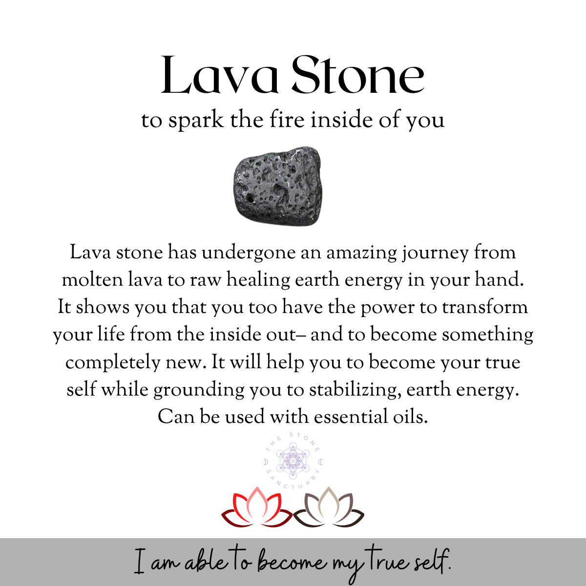 Lava Rock Tumbled Stones