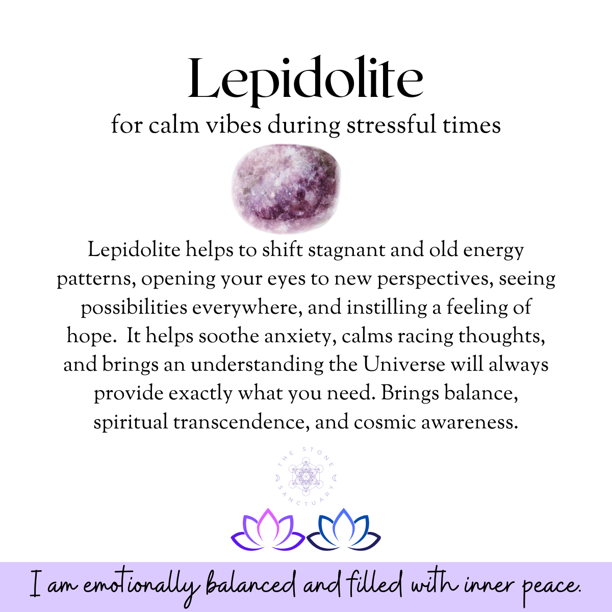 Lepidolite Tumbled Stones