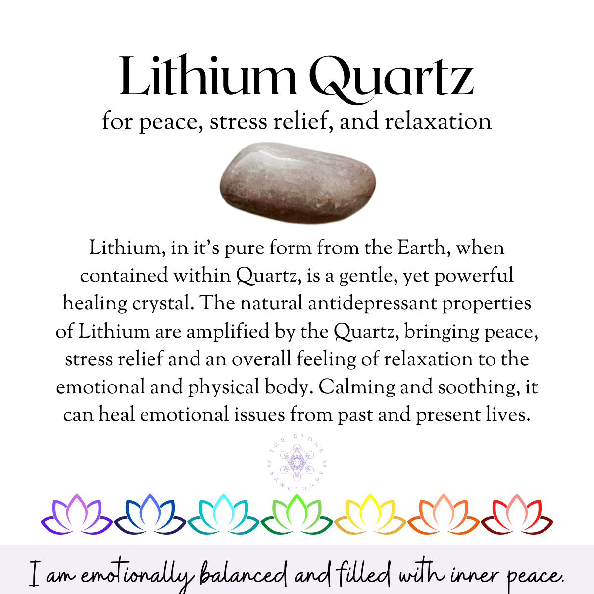 Lithium Quartz Tumbled Stones