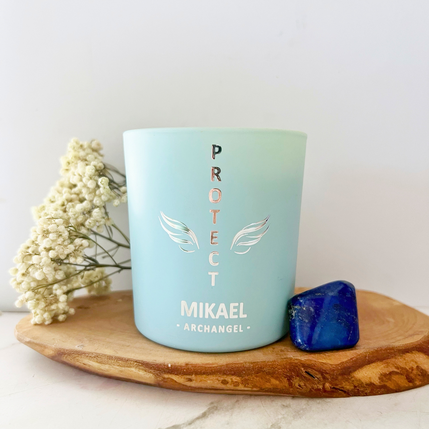 Archangel Intention Candles with Crystal