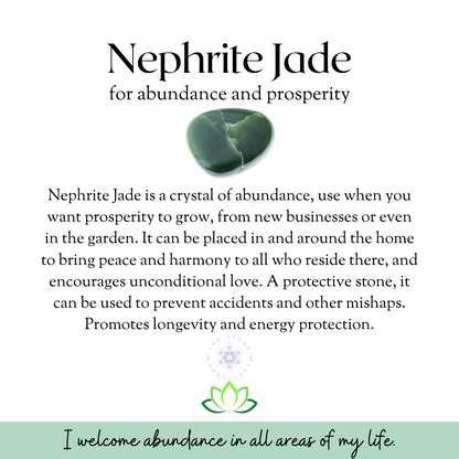 Nephrite Jade Tumbled Stones