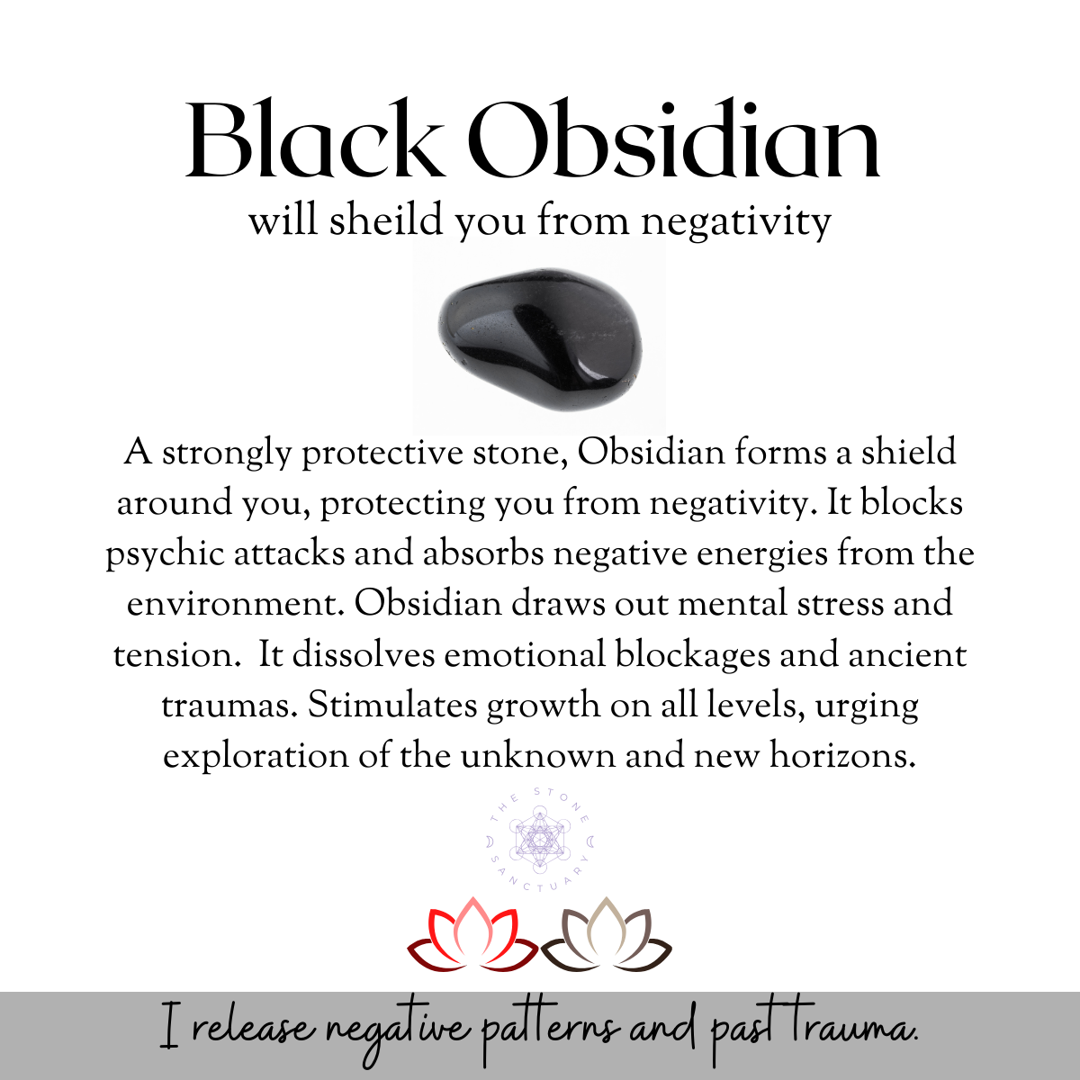 Obsidian Palm Stone