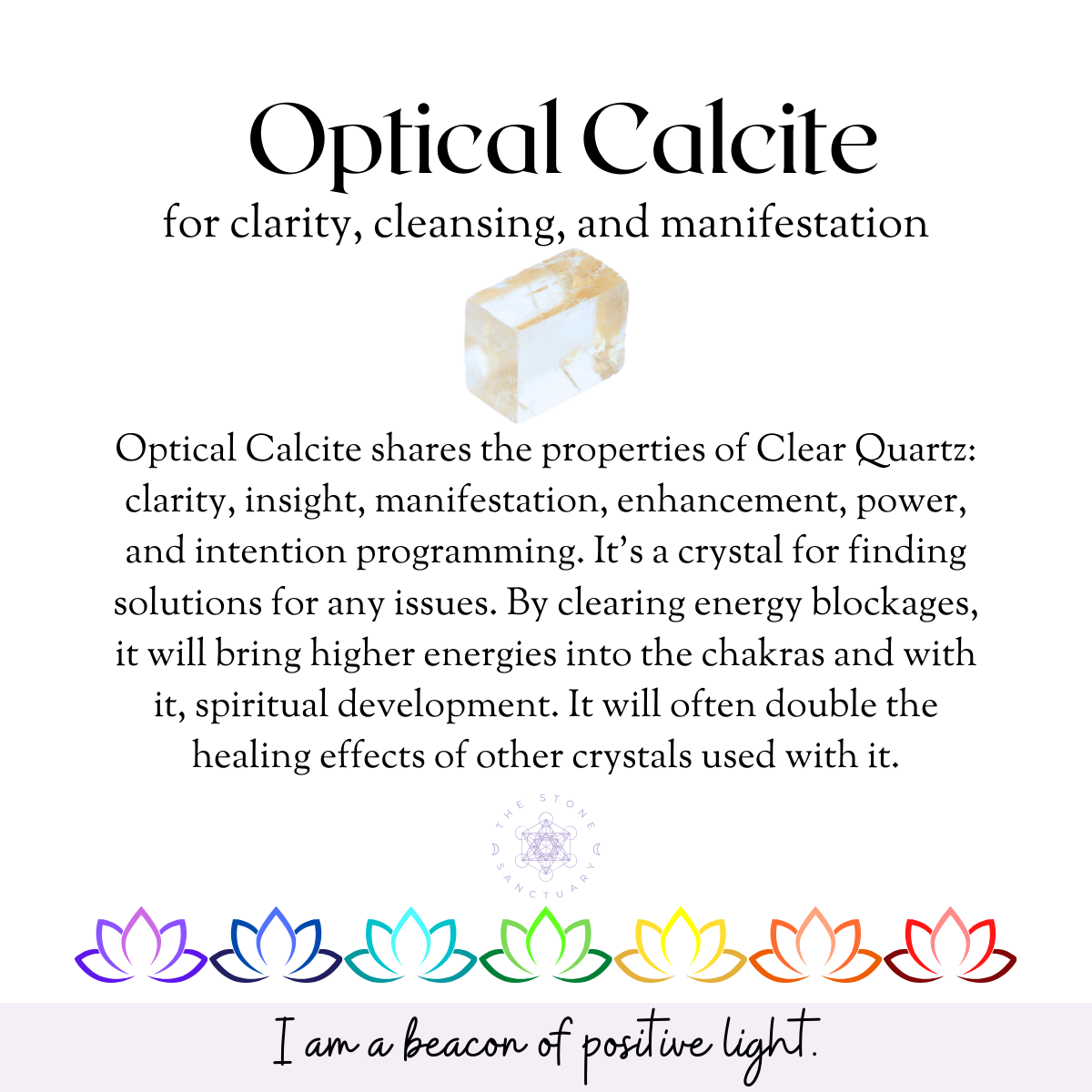 Optical Calcite Crystal Chips