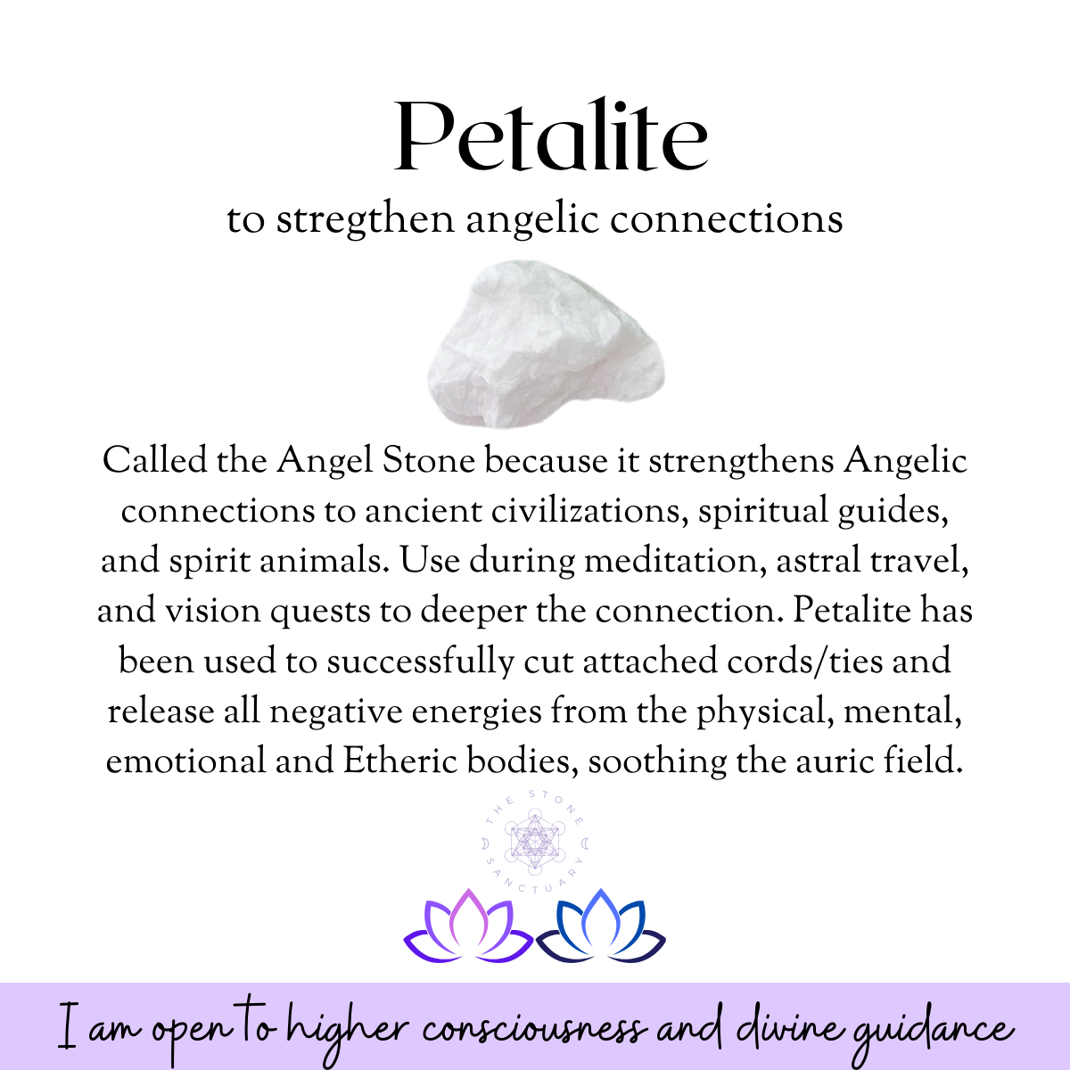 Raw Petalite Stones