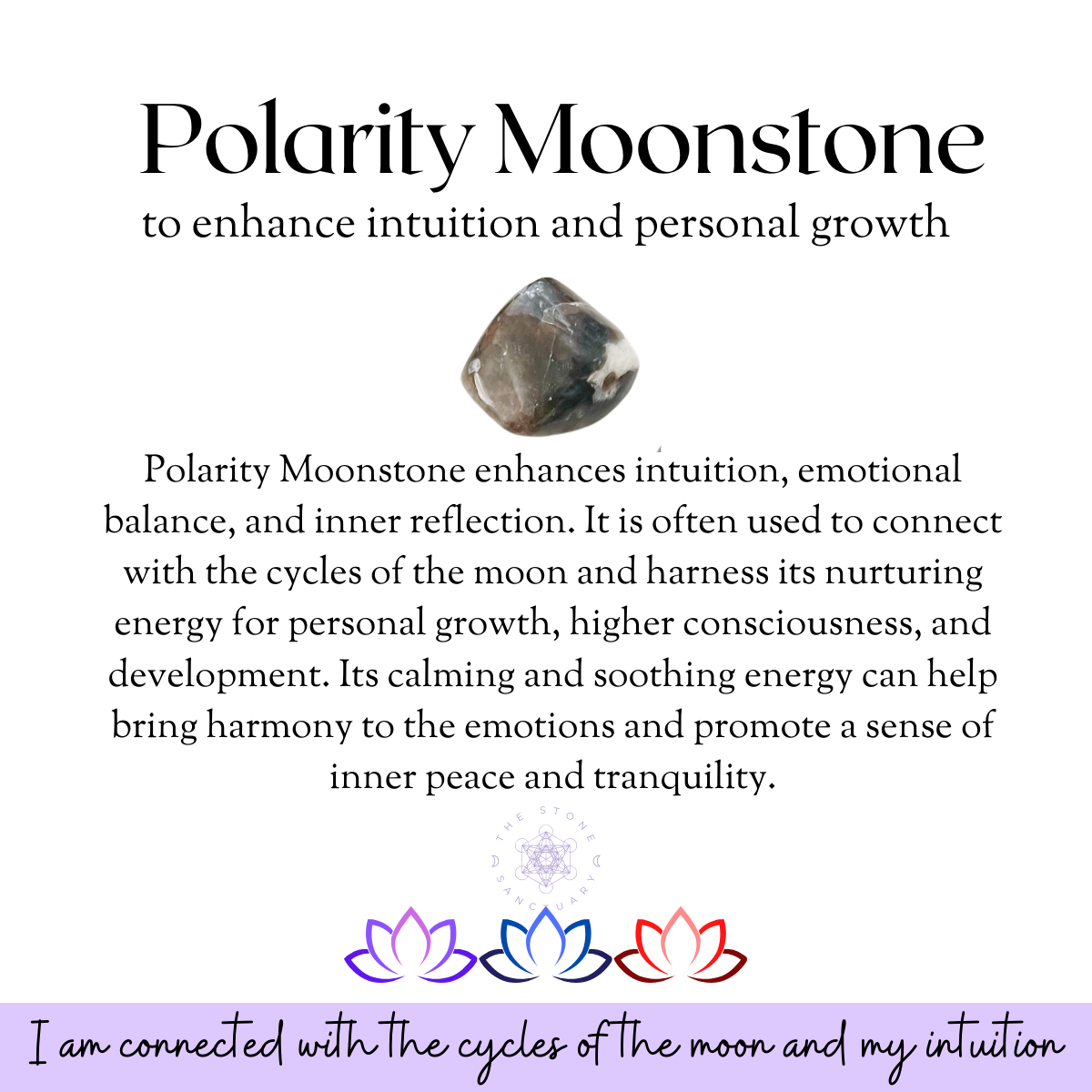 Polarity Moonstone Polished Tumbled Stones