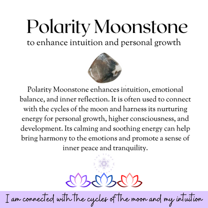 Polarity Moonstone Polished Tumbled Stones