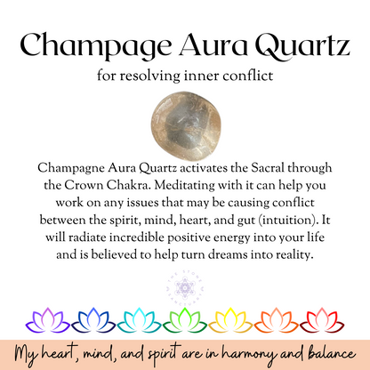 Champagne Aura Quartz Tumbled Stone