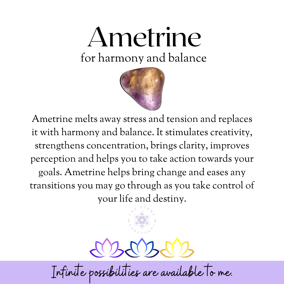 Ametrine Tumbled Stones