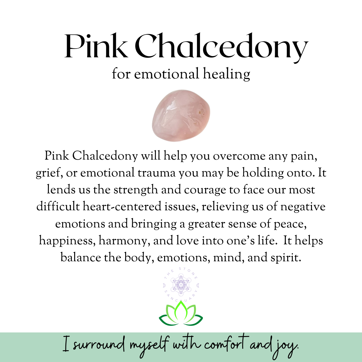 Pink Chalcedony Tumbled Stones