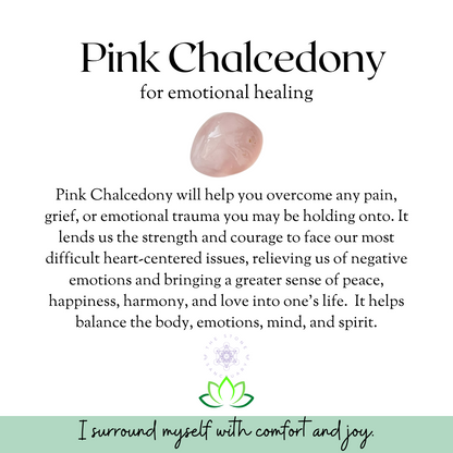 Pink Chalcedony Tumbled Stones