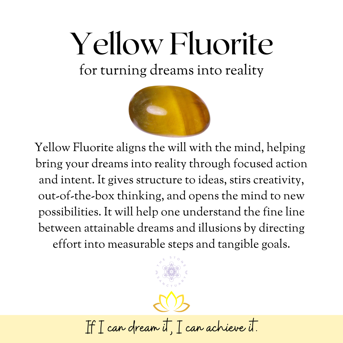 Yellow Fluorite Tumbled Stones