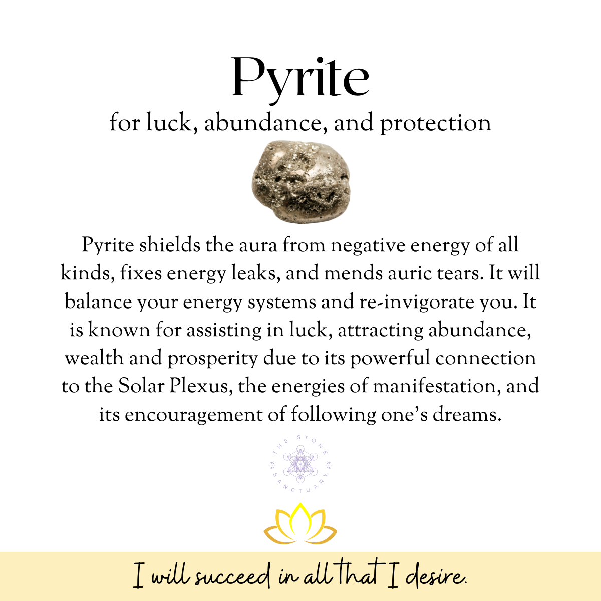 Pyrite Worry Stone