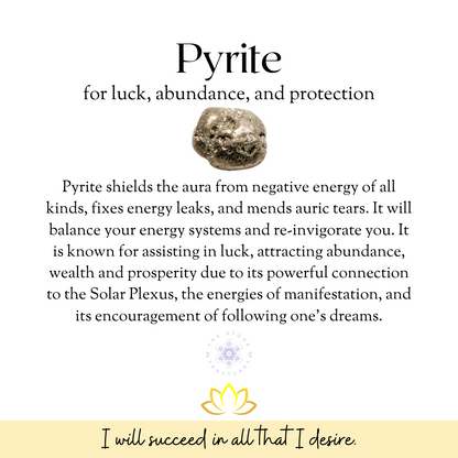 Pyrite Worry Stone