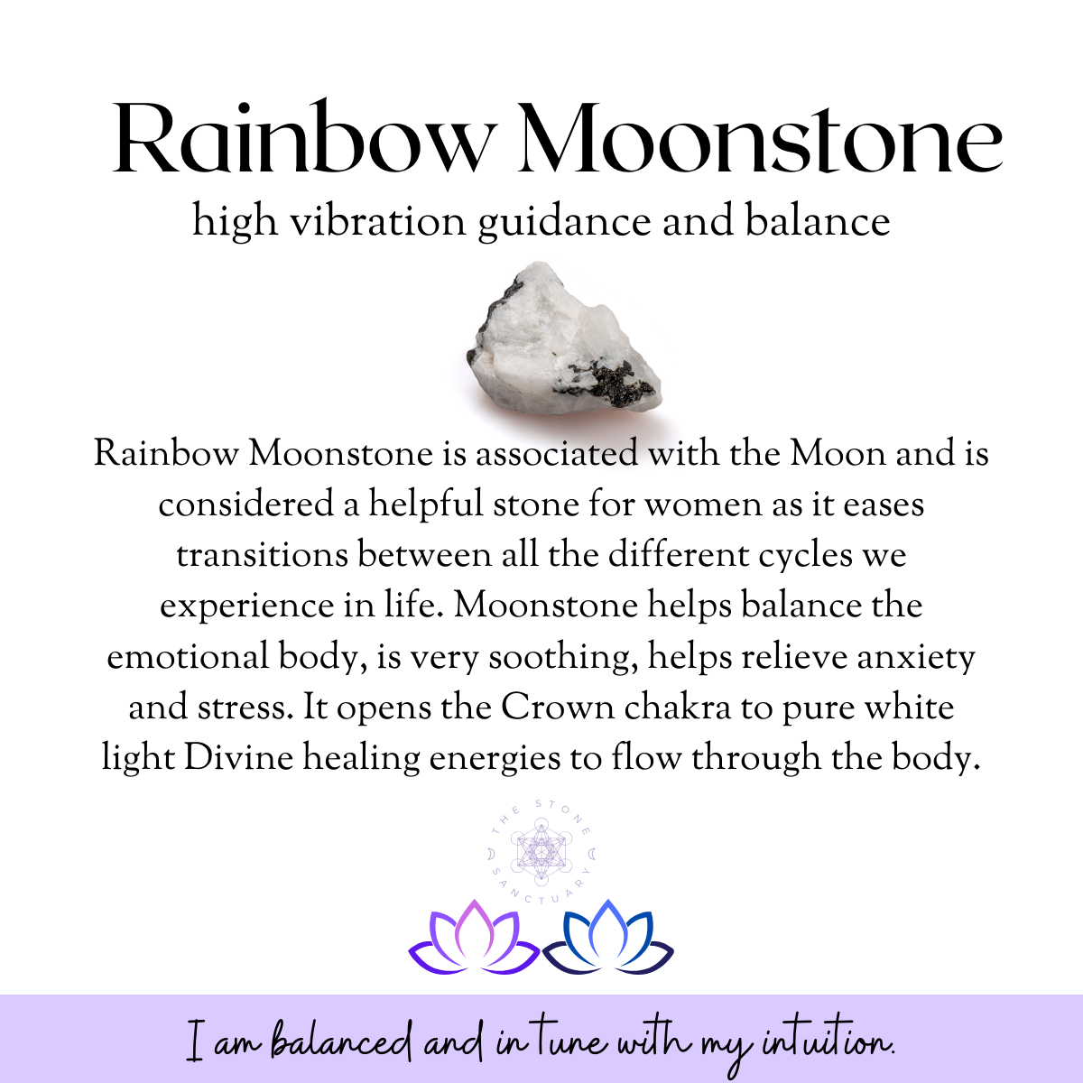 Rainbow Moonstone Tumbled Stones