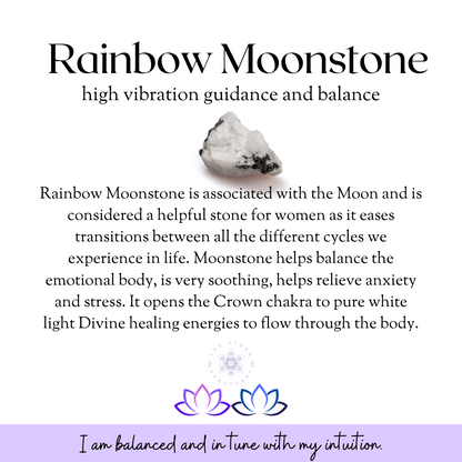 1" Mini Rainbow Moonstone Pyramid