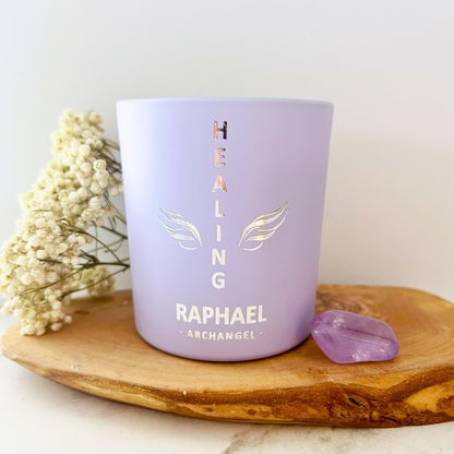 Archangel Intention Candles with Crystal