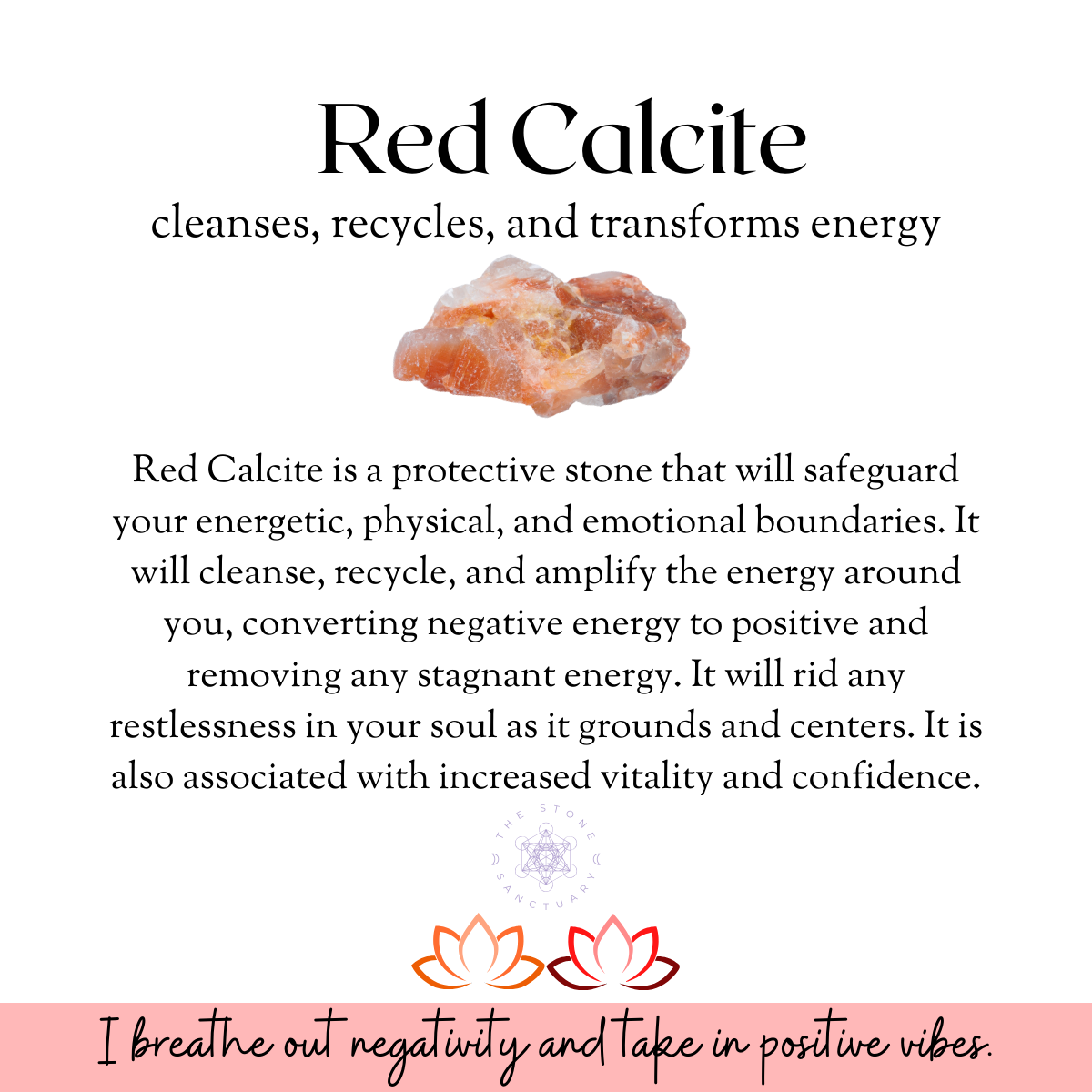 Raw Red Calcite Stones